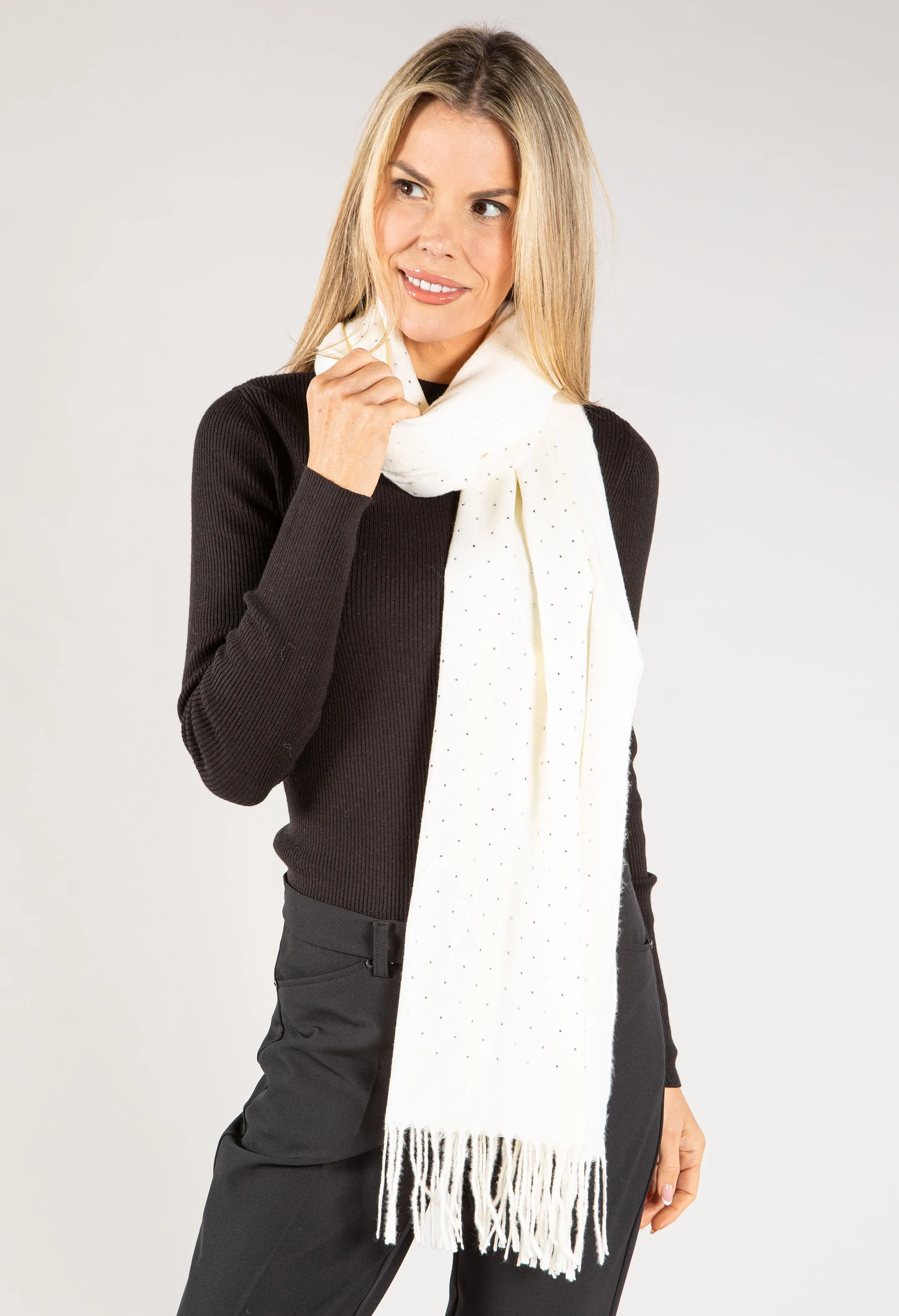 Diamante Embellished Scarf