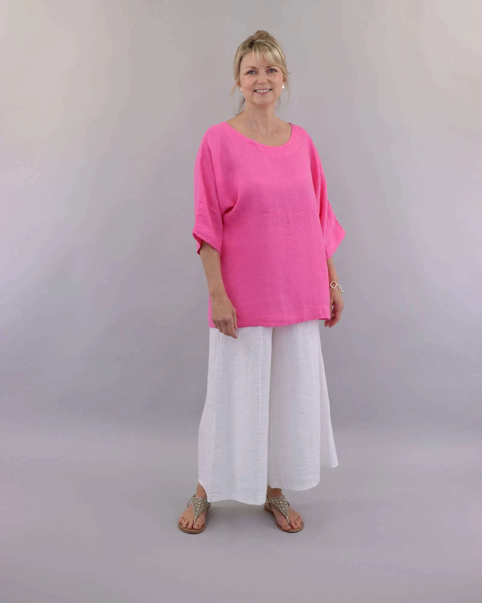 Dolman Sleeve Linen Tunic