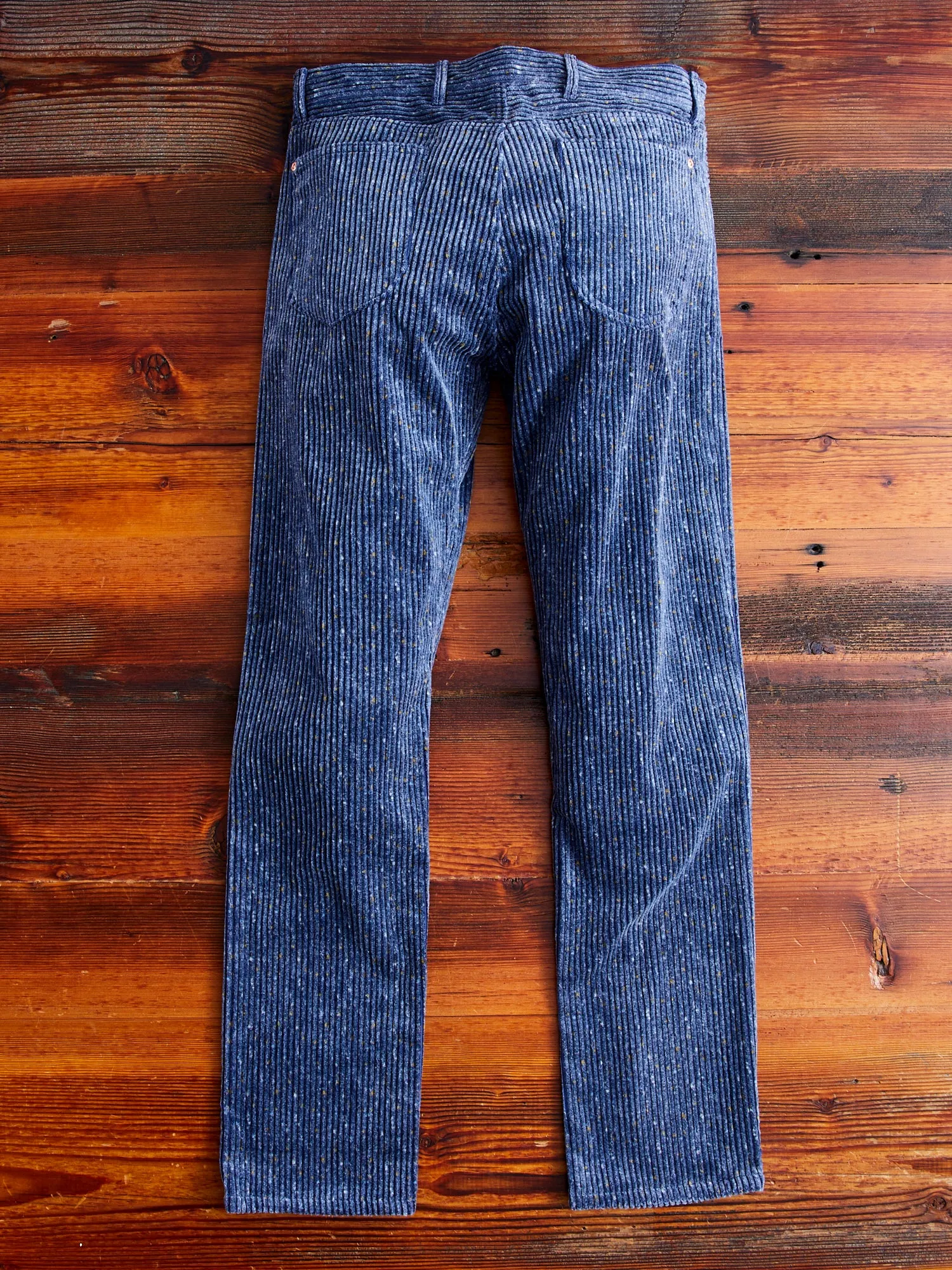 Donegal Corduroy Five Pocket Trousers in Marine Blue