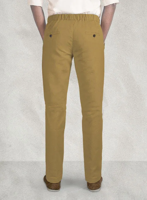 Easy Pants Khaki Cotton Canvas