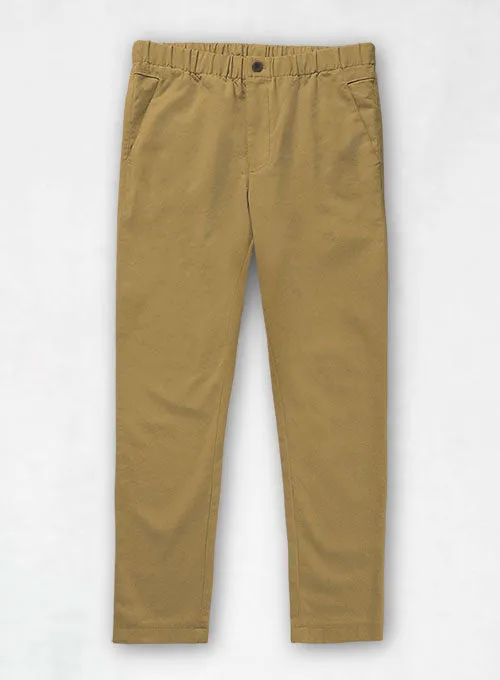 Easy Pants Khaki Cotton Canvas