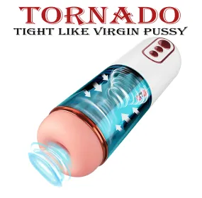 Electric Sucking Fleshlight, Realistic Virgin Pocket Pussy, Penis Pump & 7 Suction and Vibration Modes