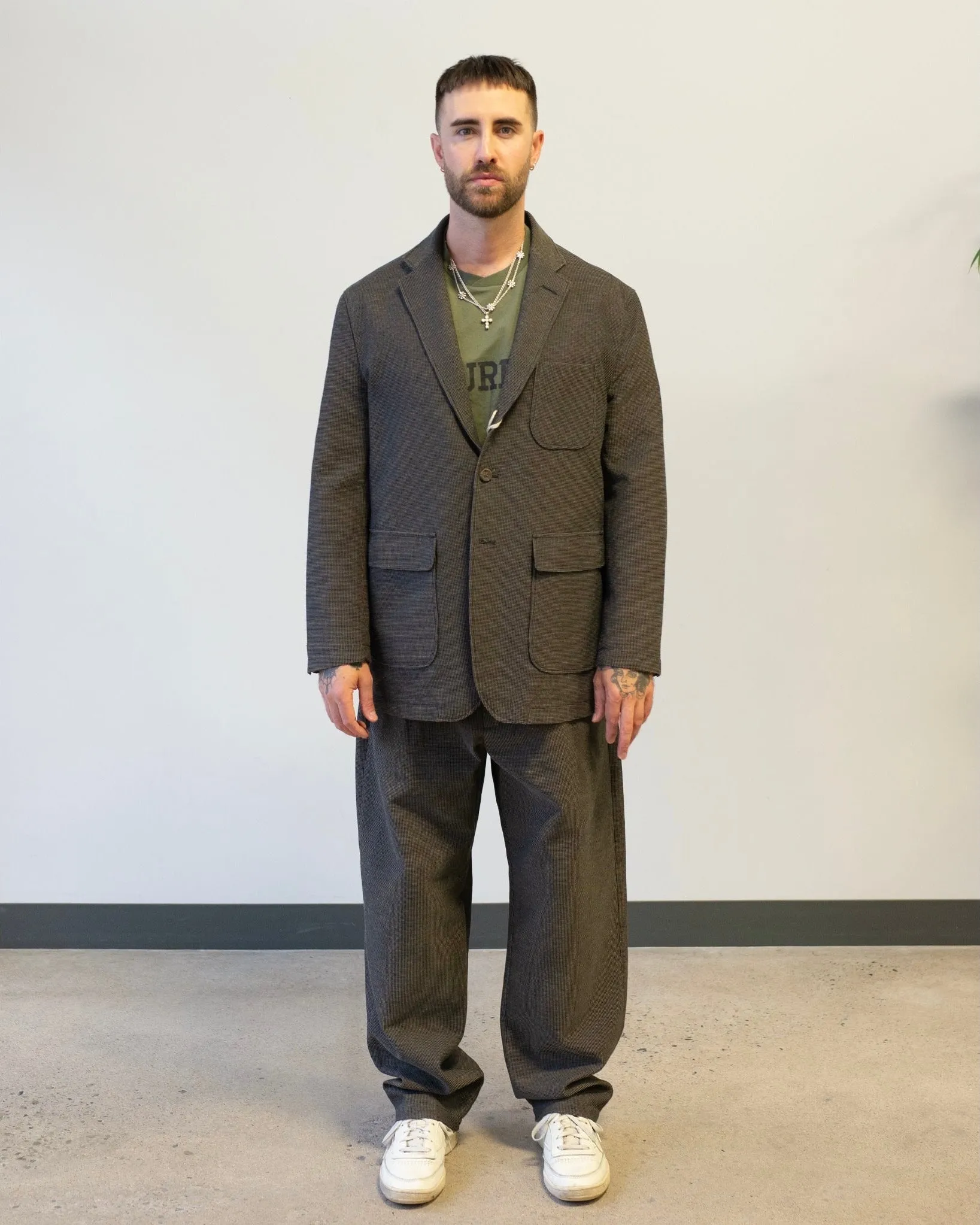 Engineered Garments Ivy Blazer Dk.Brown CP Waffle