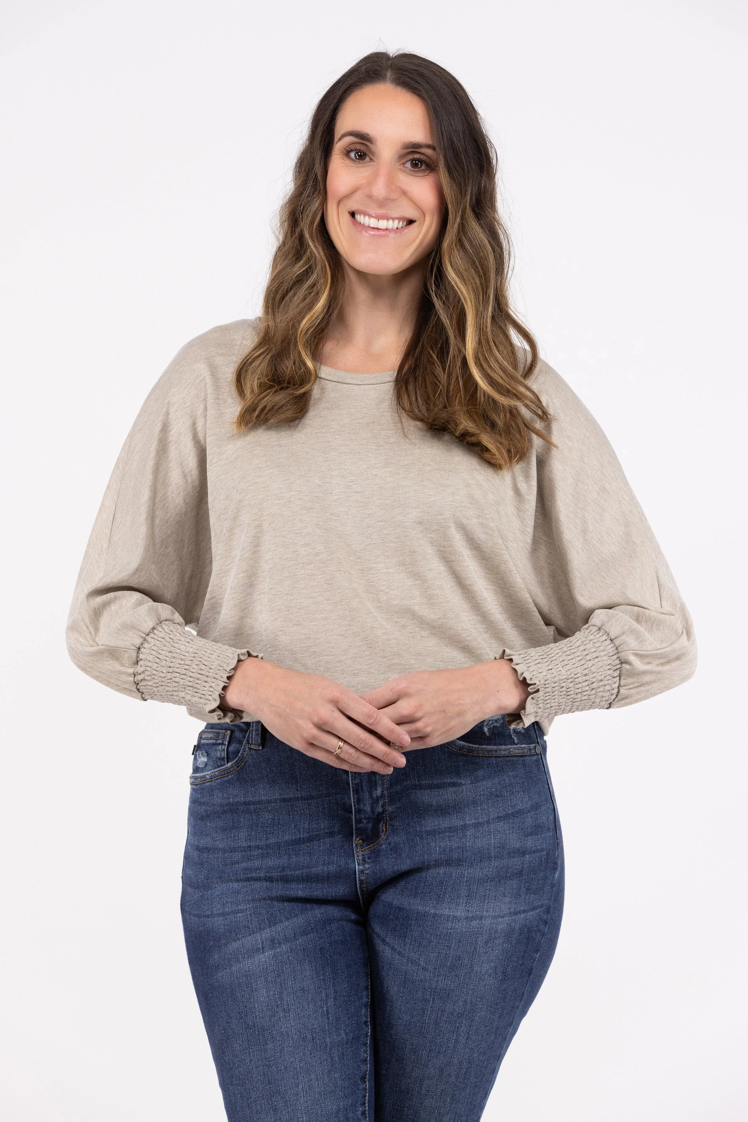 Enjoy Something Simple Long Sleeve Top