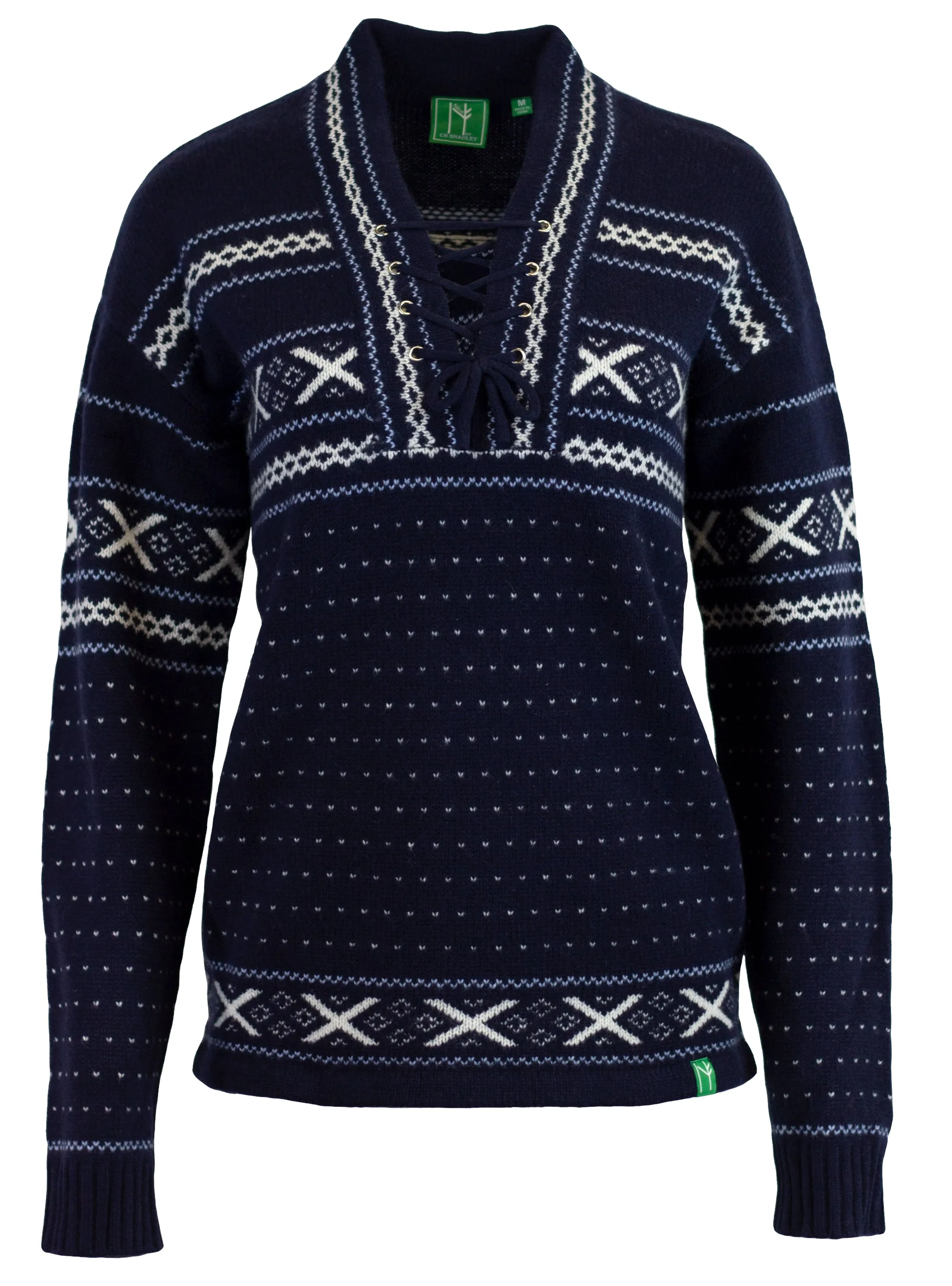 Fair Isle Sweater - Navy Blue