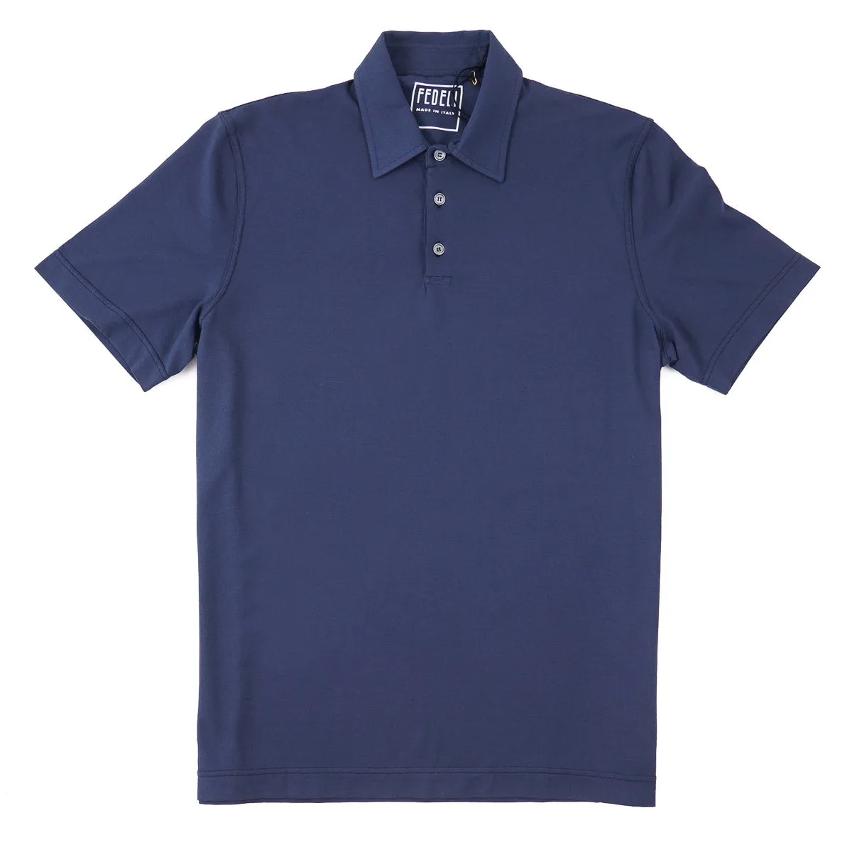 Fedeli Lightweight Stretch Cotton Polo Shirt