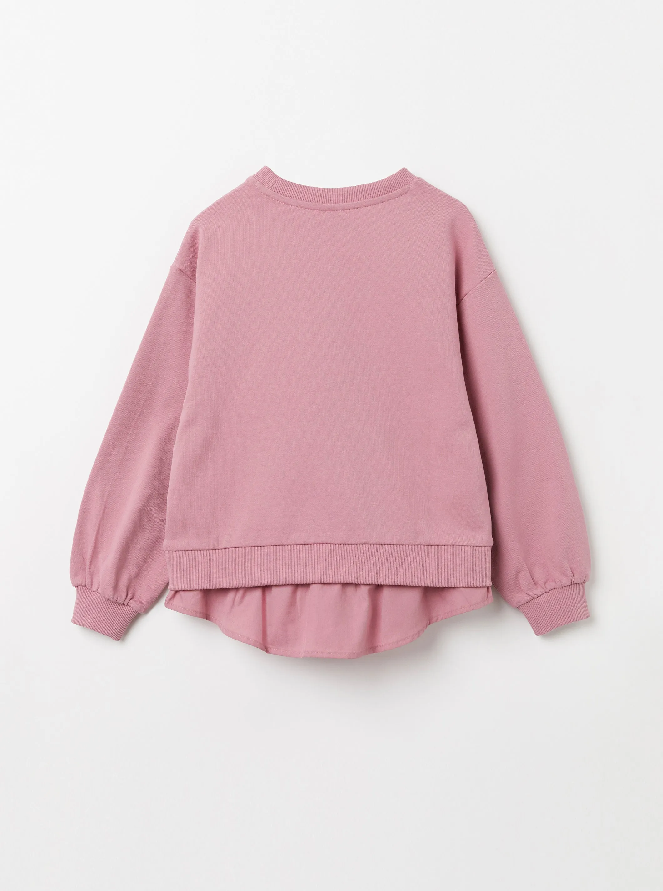 Floral Embroidered Kids Sweatshirt