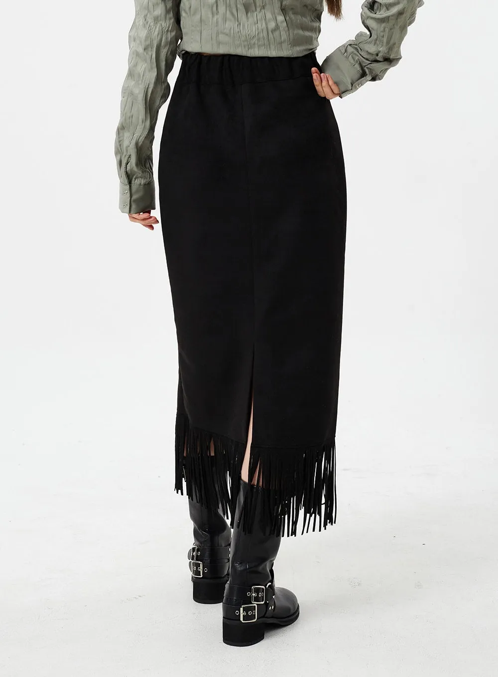 Fringe Maxi Skirt CM307