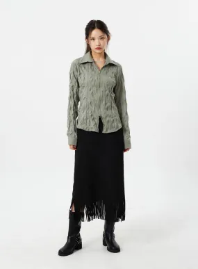 Fringe Maxi Skirt CM307