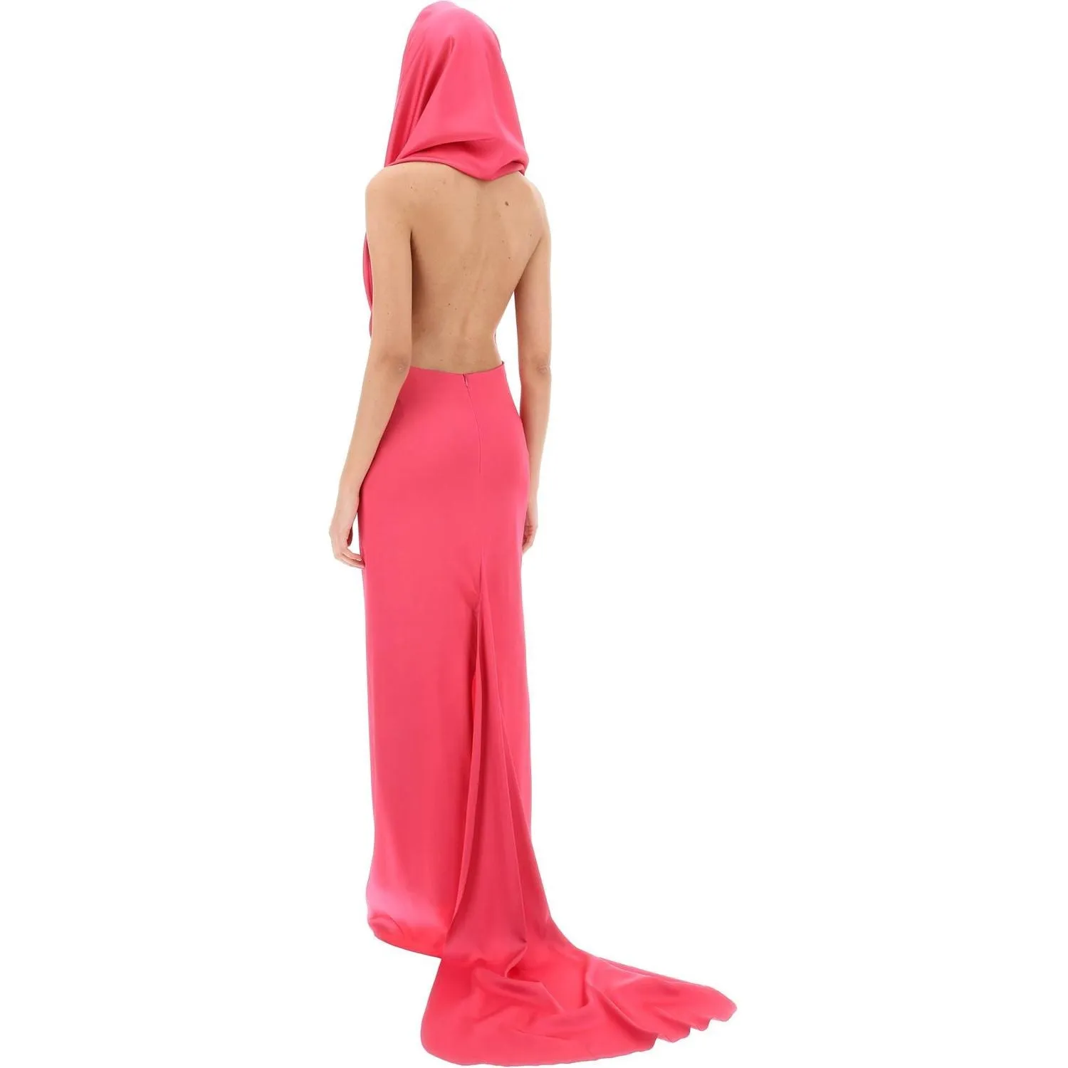 Giuseppe Di Morabito maxi gown with built-in hood