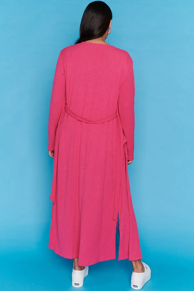 Hana Hot Pink Duster Cardi