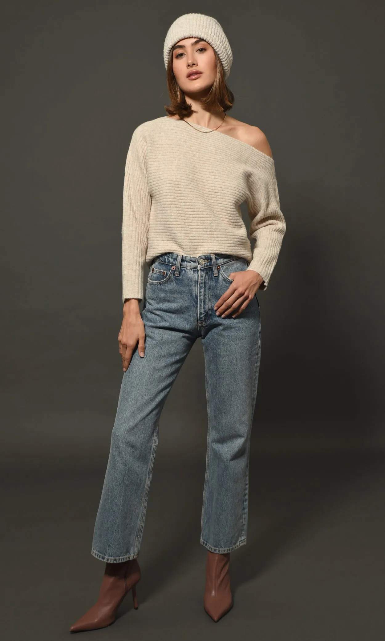 Hana Off Shoulder Sweater