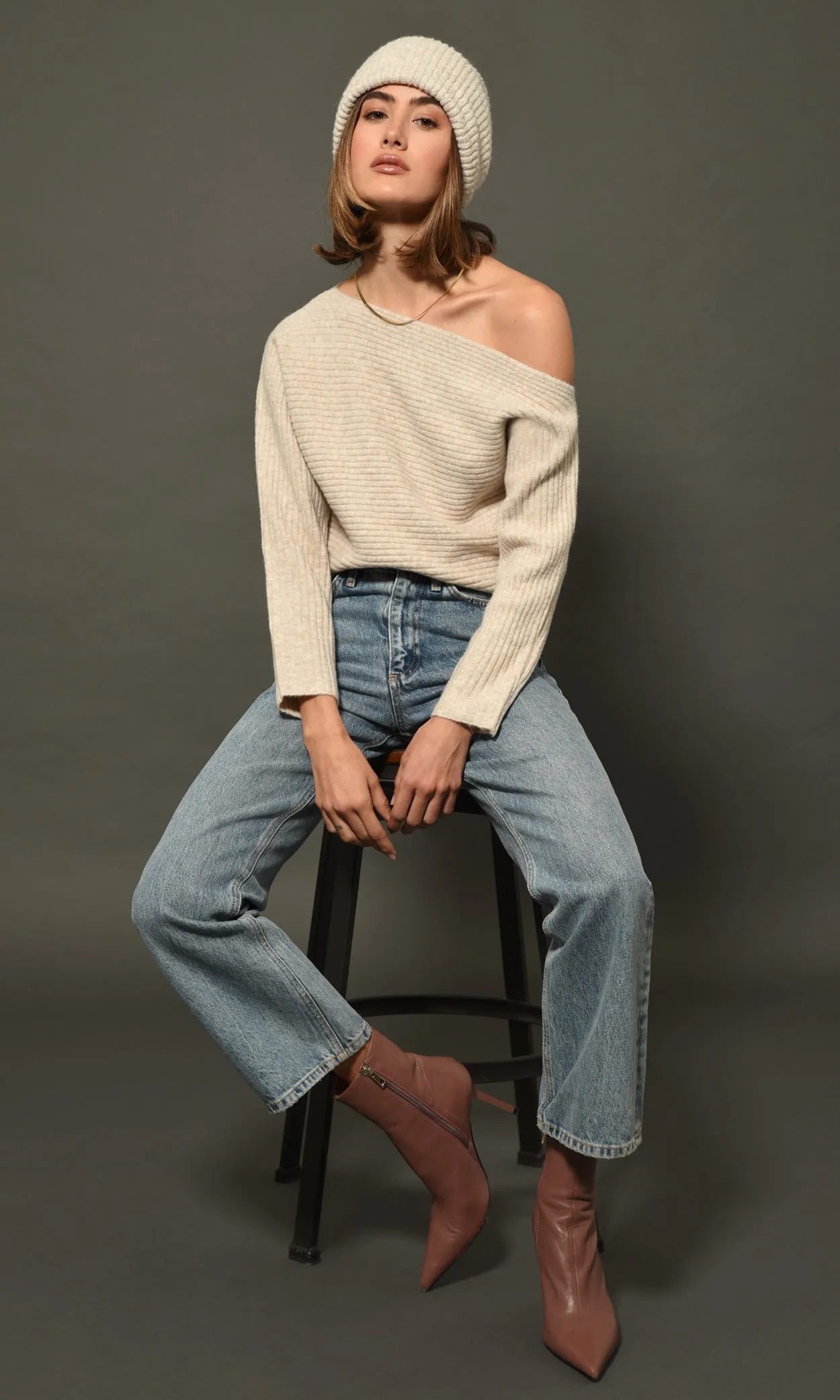 Hana Off Shoulder Sweater