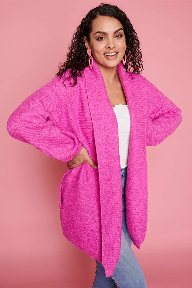 Helena Pink Knit Cardi