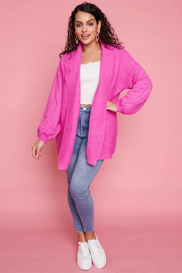 Helena Pink Knit Cardi