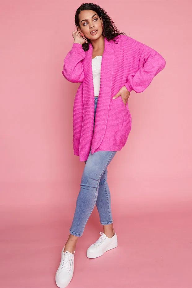 Helena Pink Knit Cardi