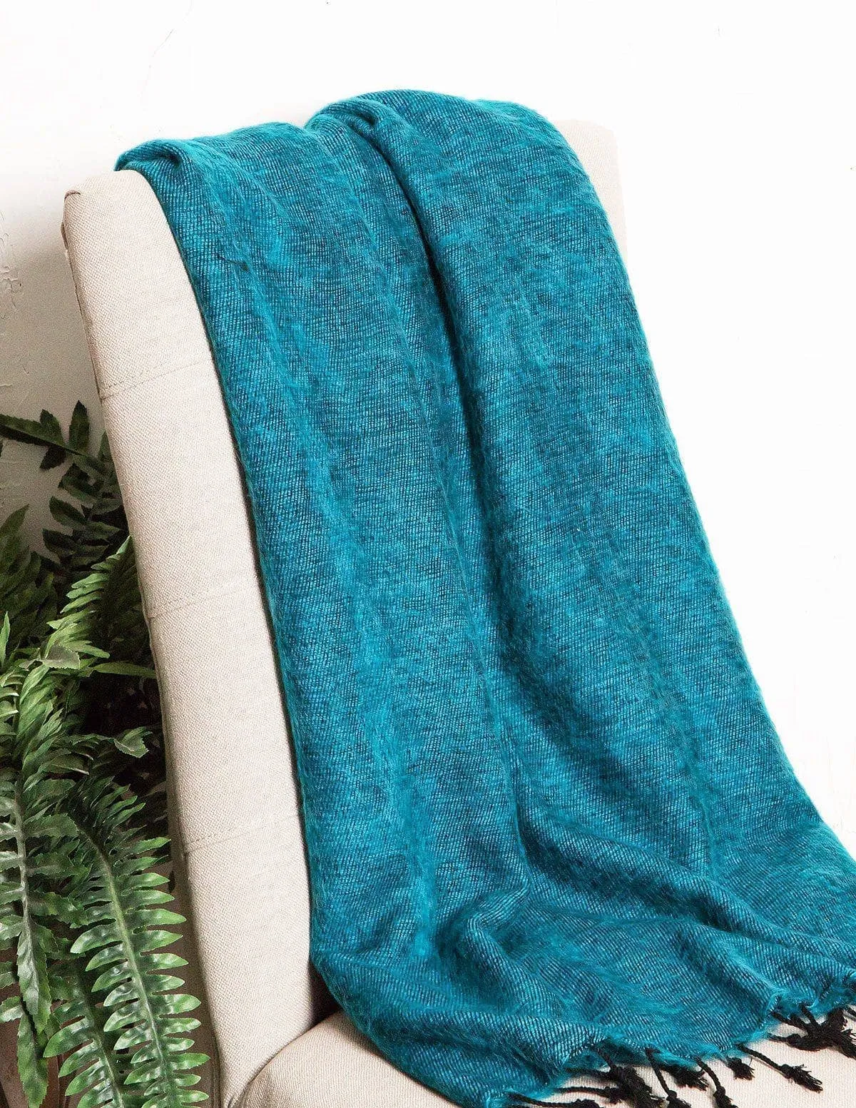 Himalayan Yak Wool Wrap - Teal