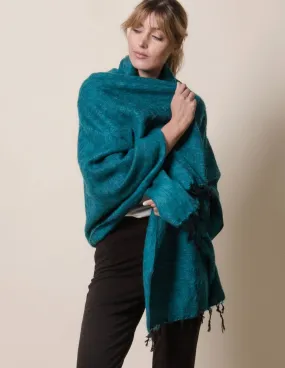 Himalayan Yak Wool Wrap - Teal