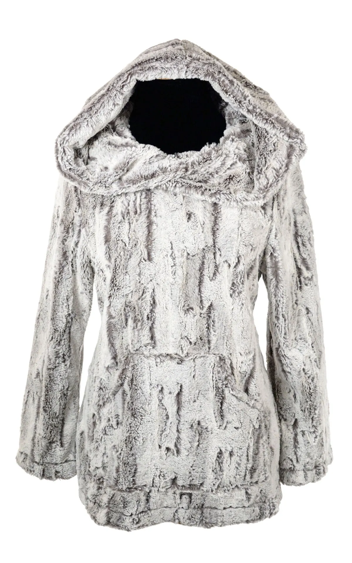 Hooded Lounger - Luxury Faux Fur in Khaki