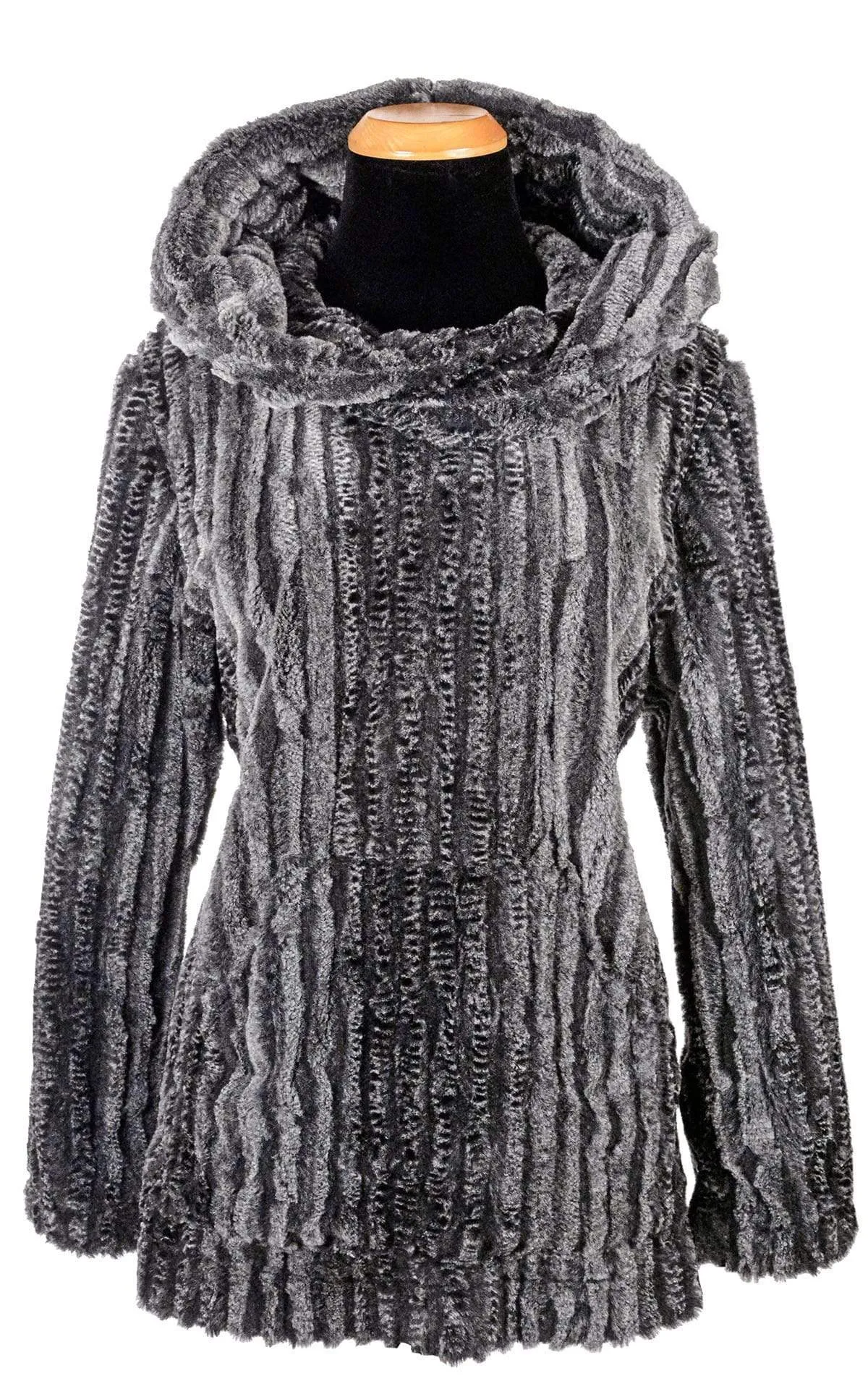 Hooded Lounger - Luxury Faux Fur in Rattle N Shake