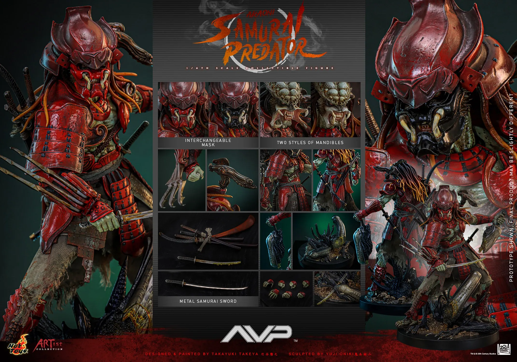 Hot Toys Akaoni Samurai Predator *Pre-order