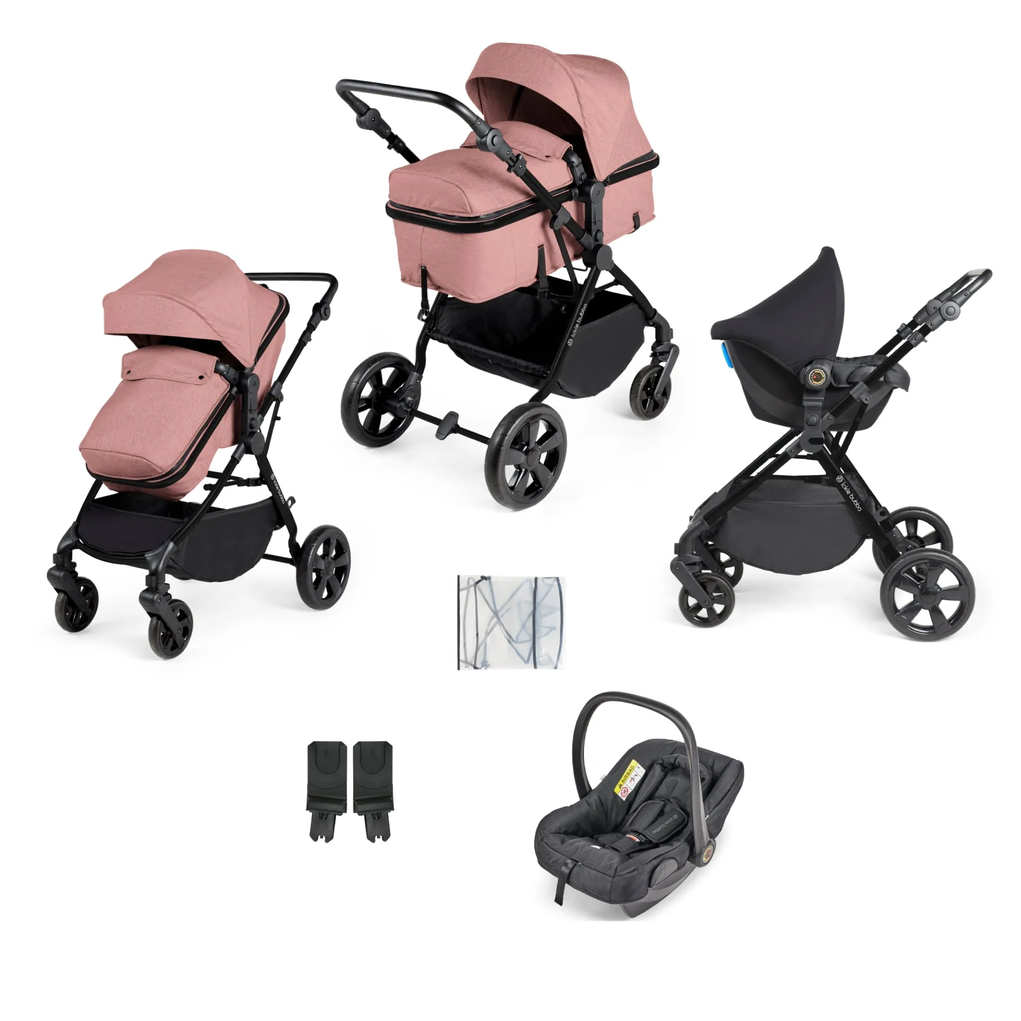 Ickle Bubba Comet 3-In-1 Travel System Dusky Pink (Astral)