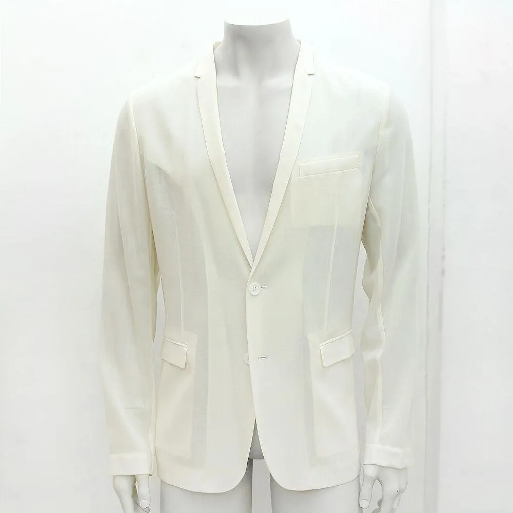 Ivory Light Wool Blazer