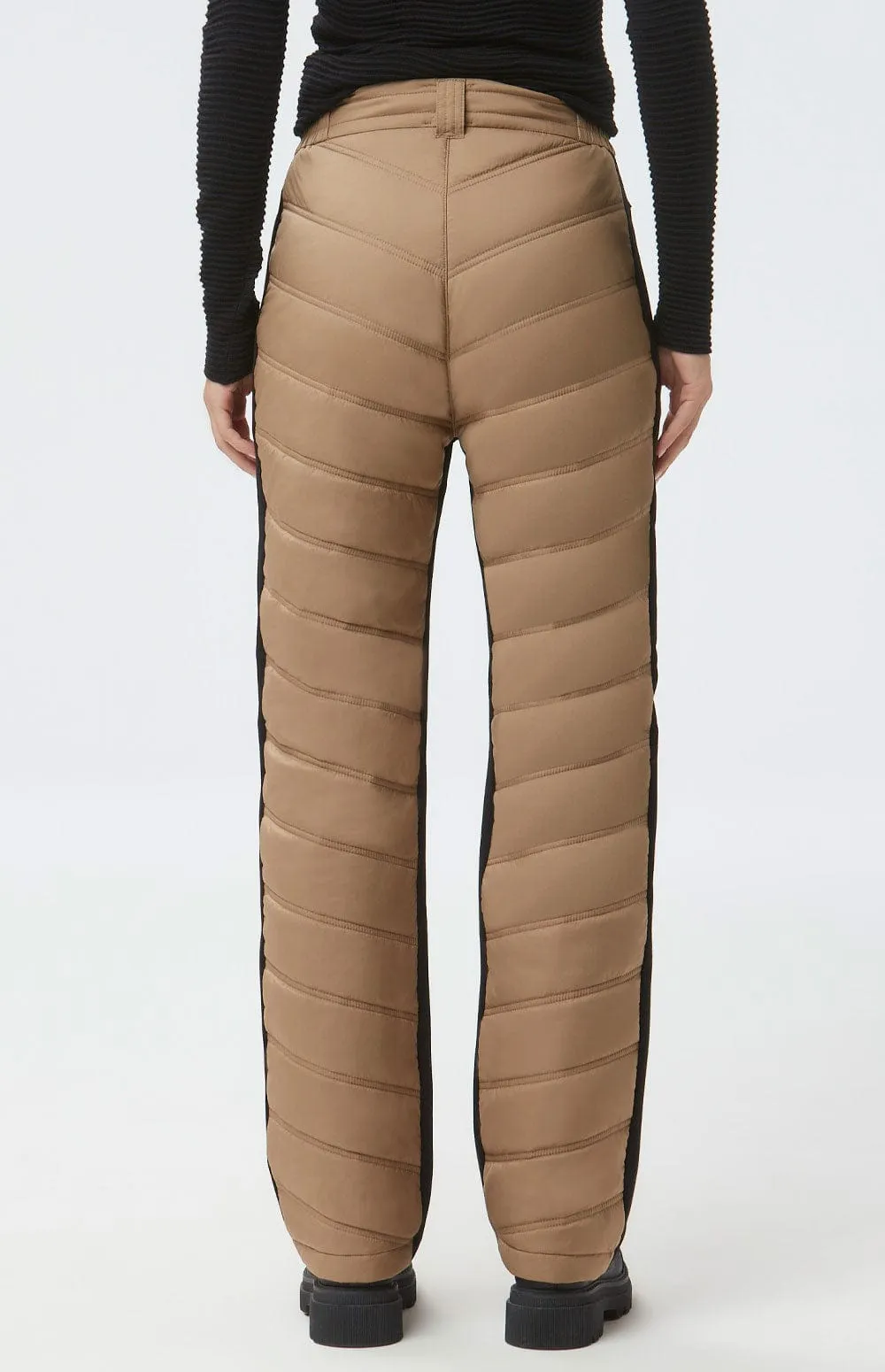 Kaja Quilted Pant | Dark Khaki