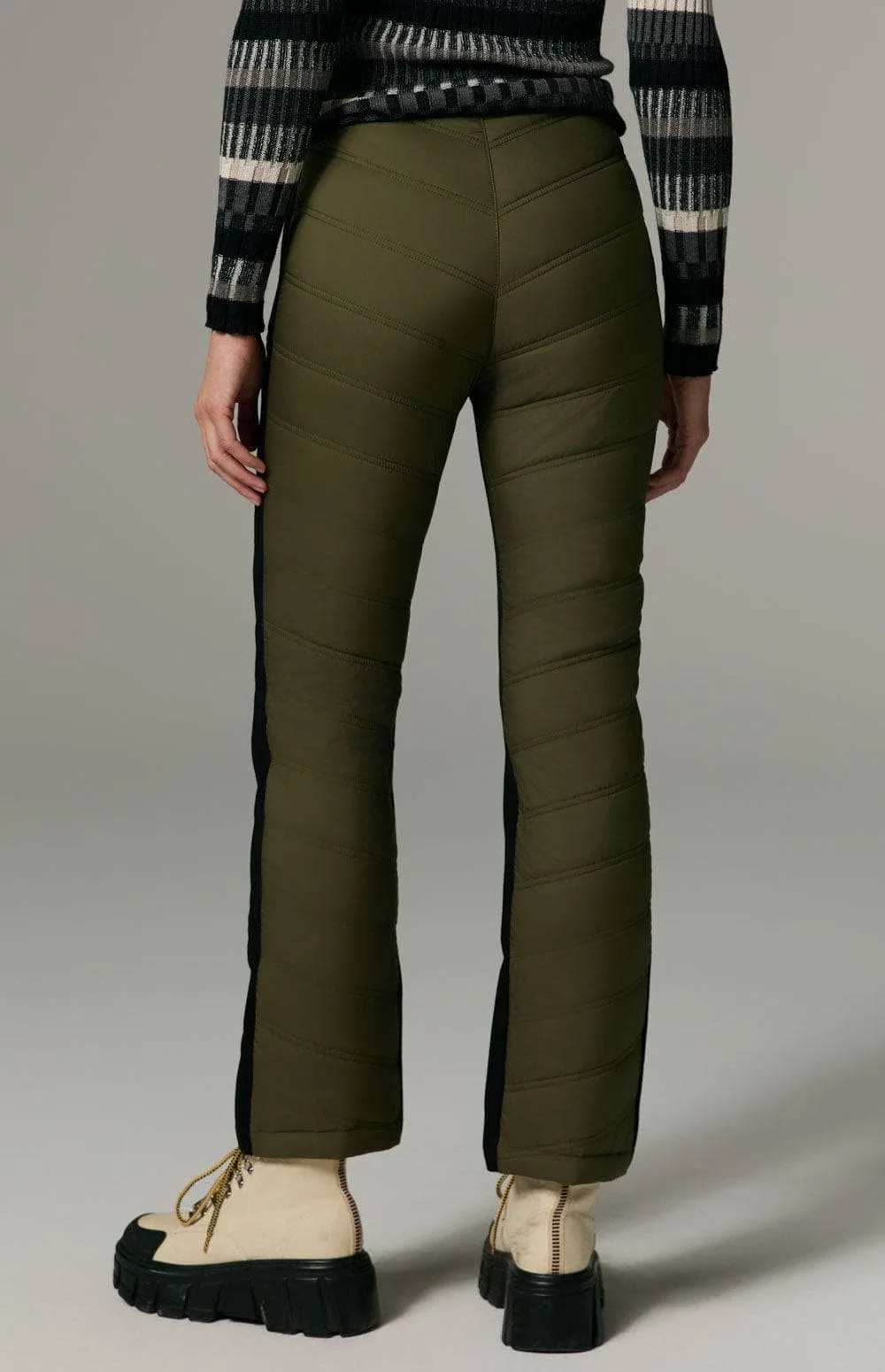 Kaja Quilted Pant | Dark Moss