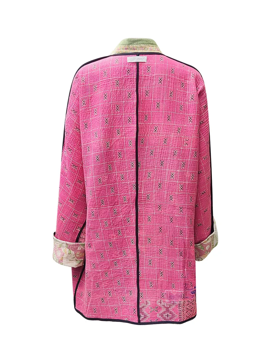 kantha vintage long jacket aadiyogi