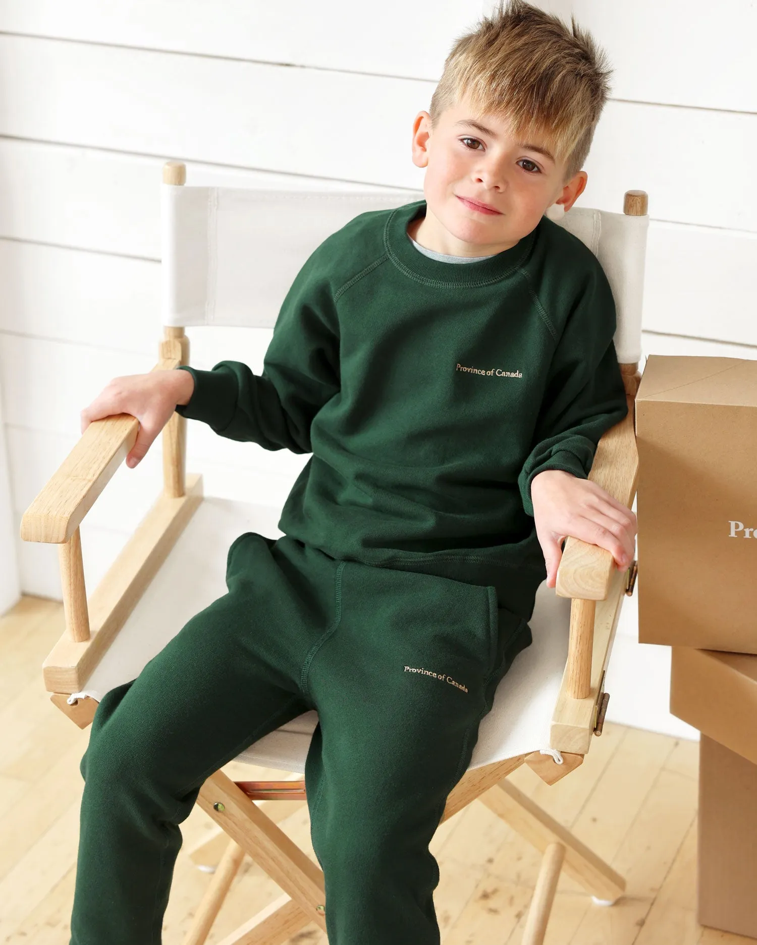 Kids French Terry Sweatshirt Forest - Unisex