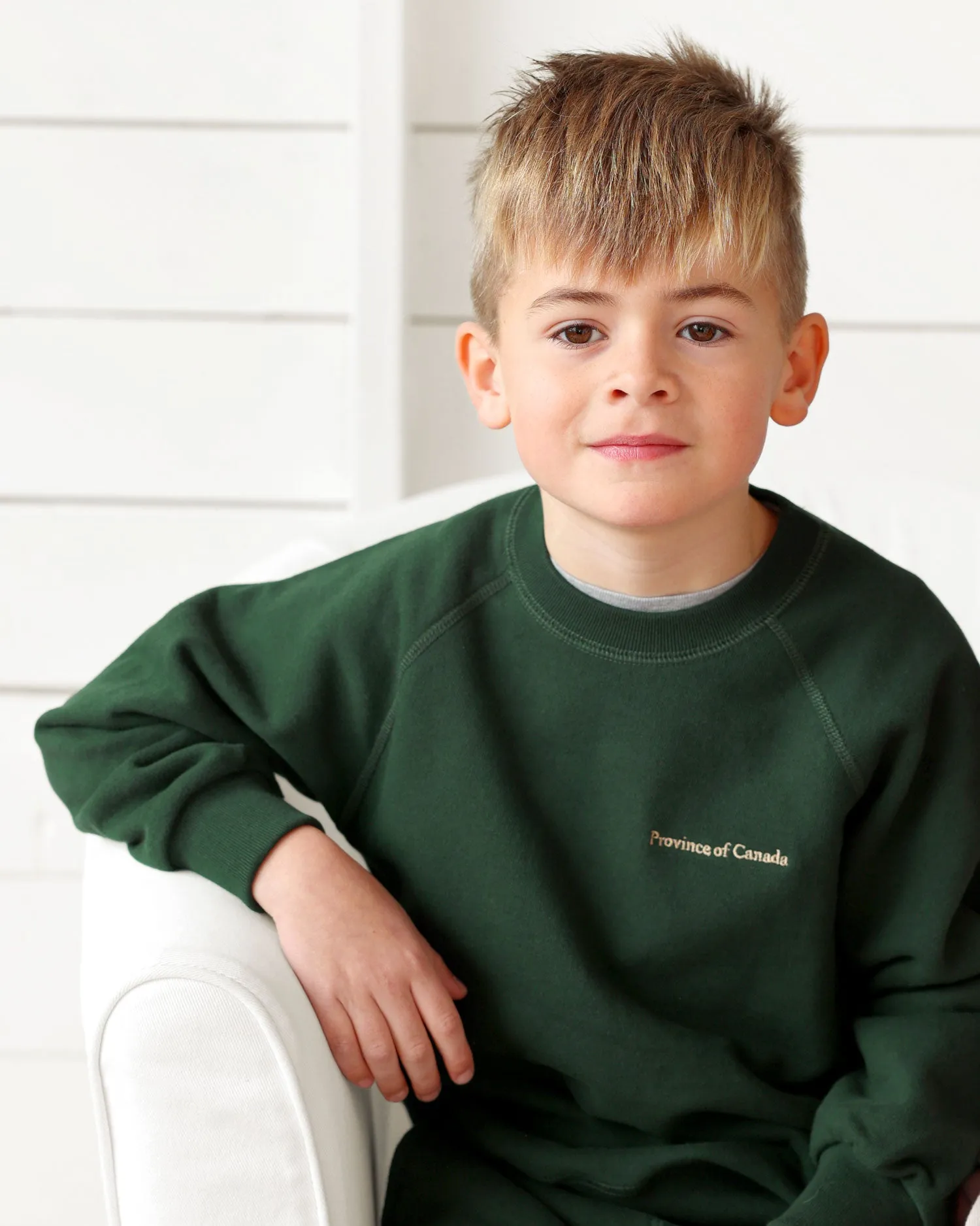 Kids French Terry Sweatshirt Forest - Unisex