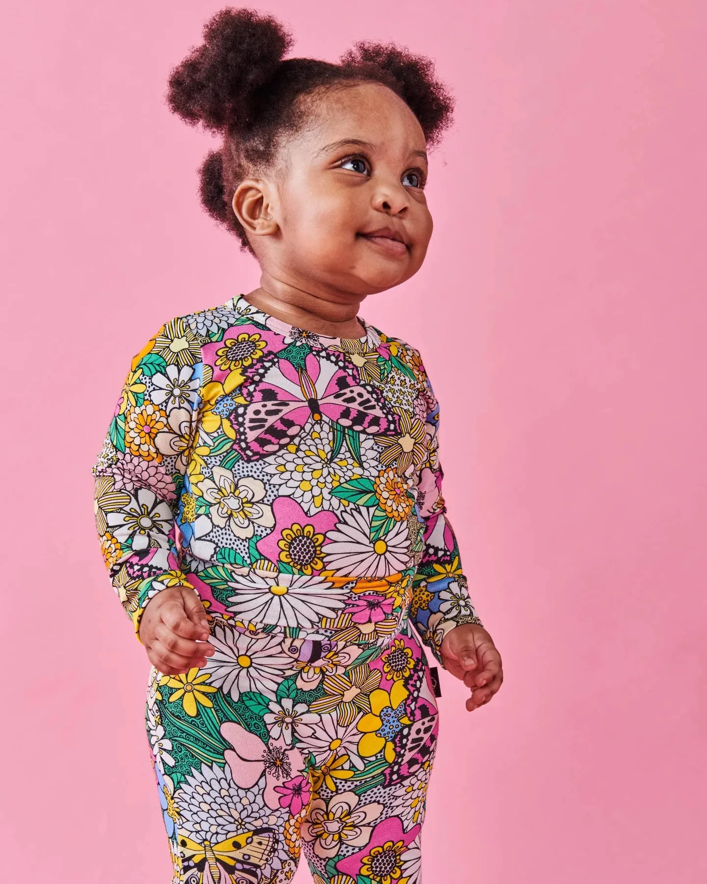 Kip & Co Bliss Floral Organic Long Sleeve Romper