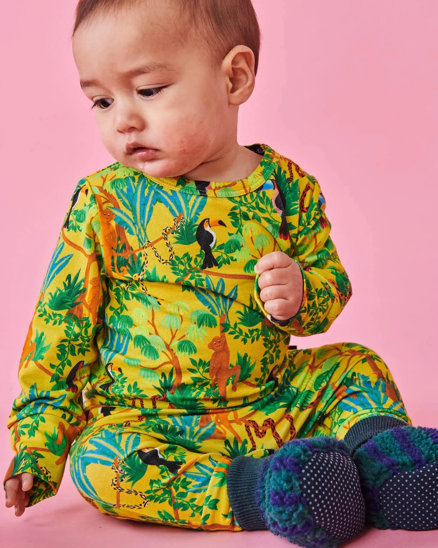 Kip & Co Jungle Boogie Organic Long Sleeve Romper