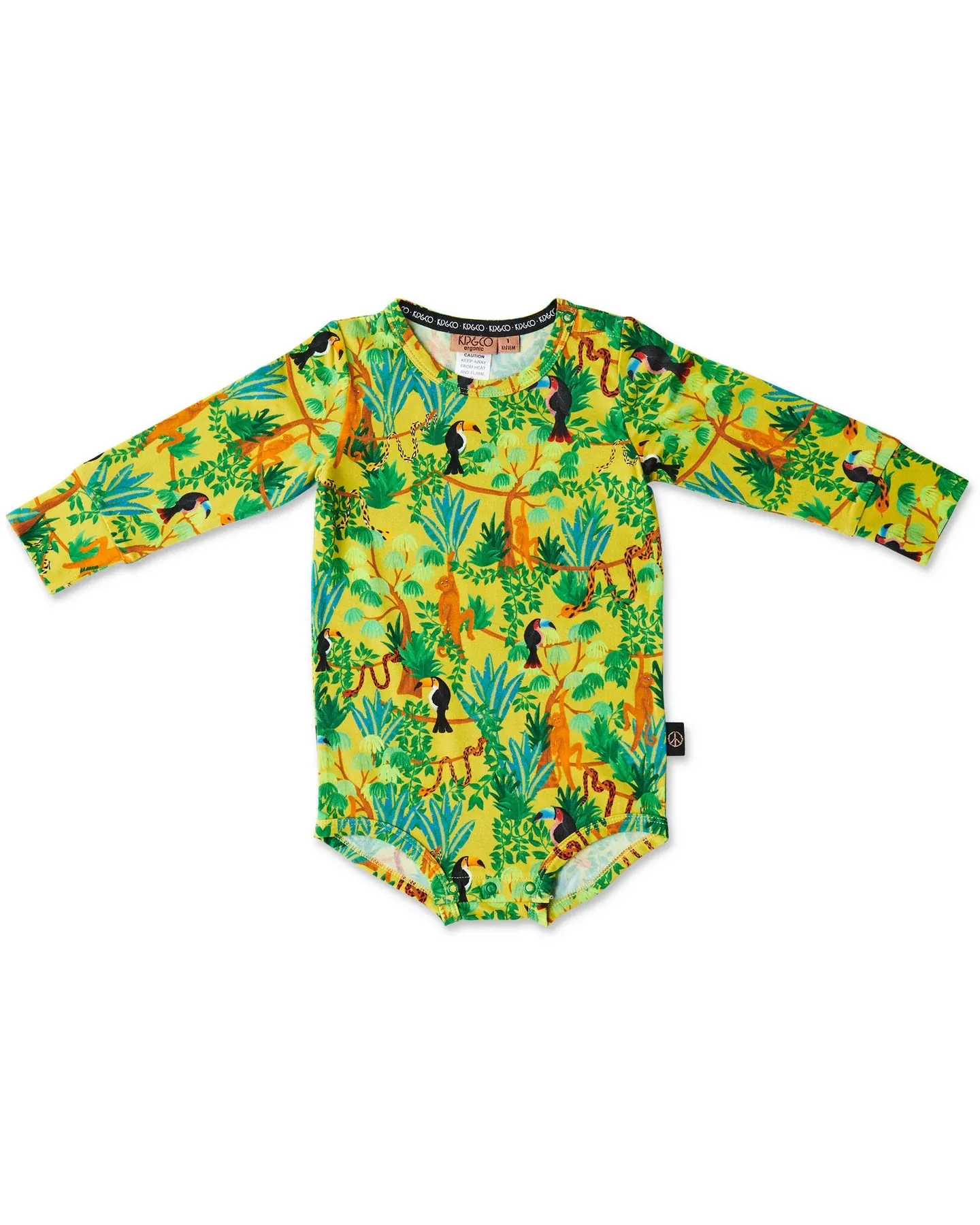 Kip & Co Jungle Boogie Organic Long Sleeve Romper