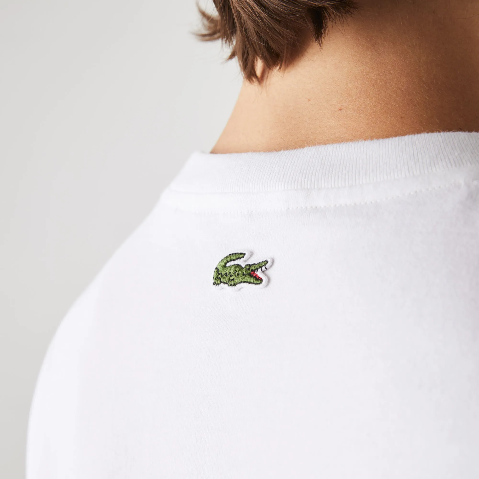 Lacoste Men’s Crocodile Embroidery Cotton T-shirt