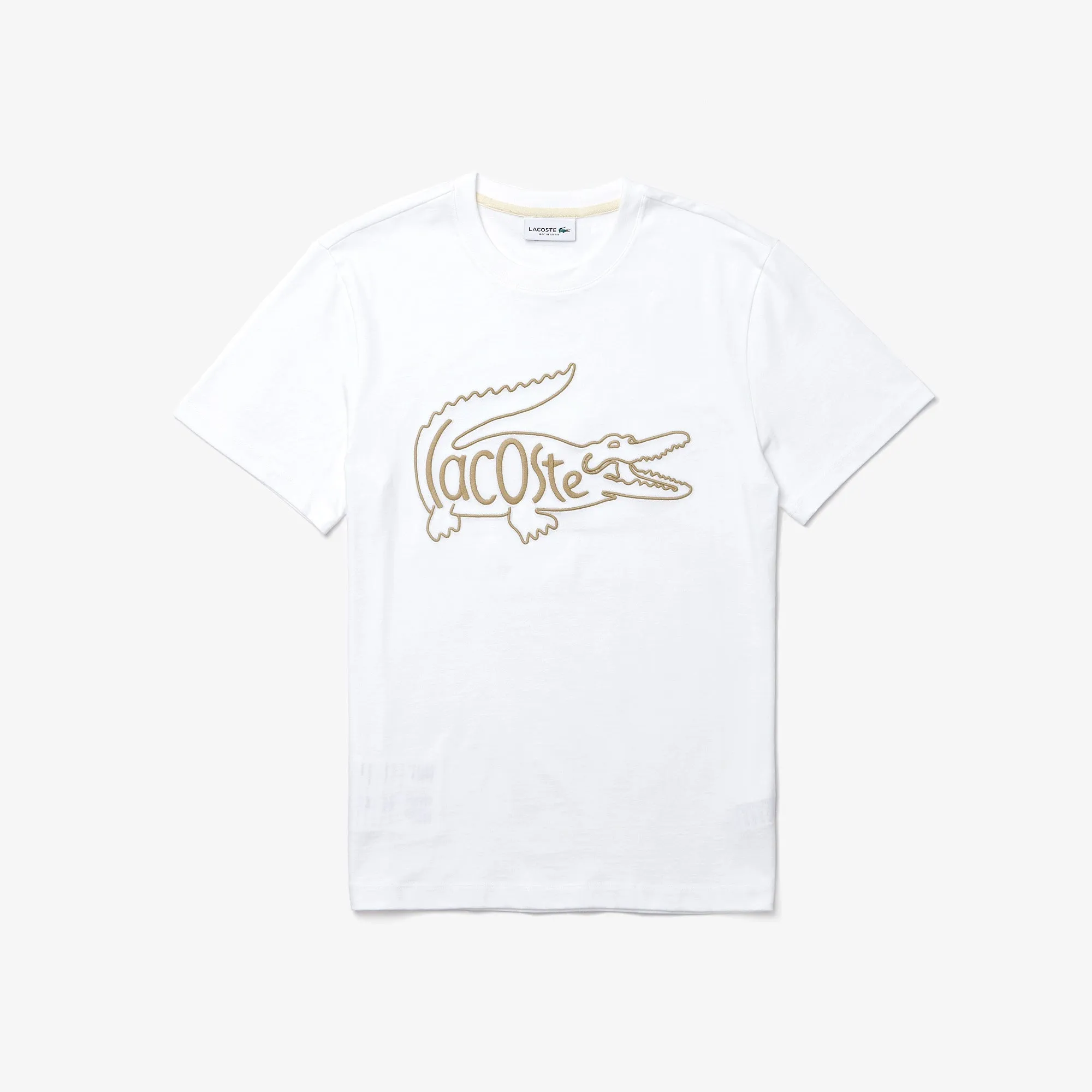 Lacoste Men’s Crocodile Embroidery Cotton T-shirt