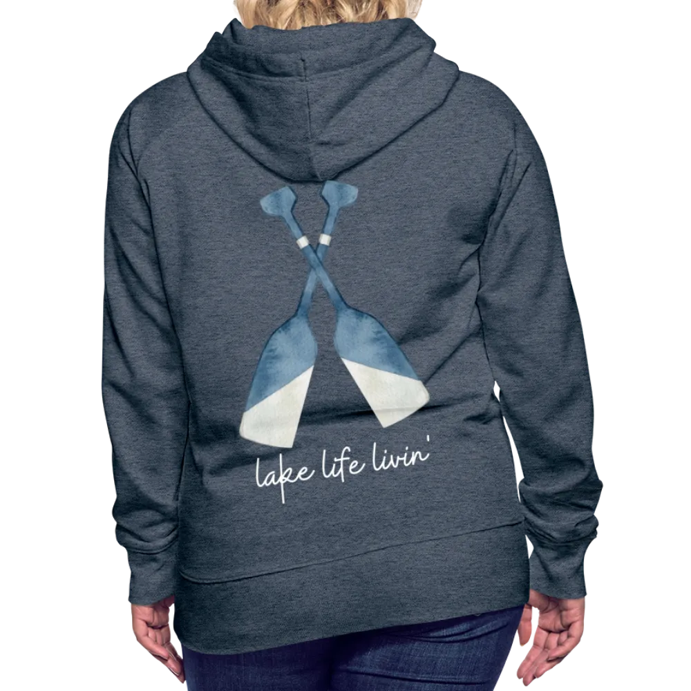 Lake Life Livin' Oar Lake Hoodie, Women's