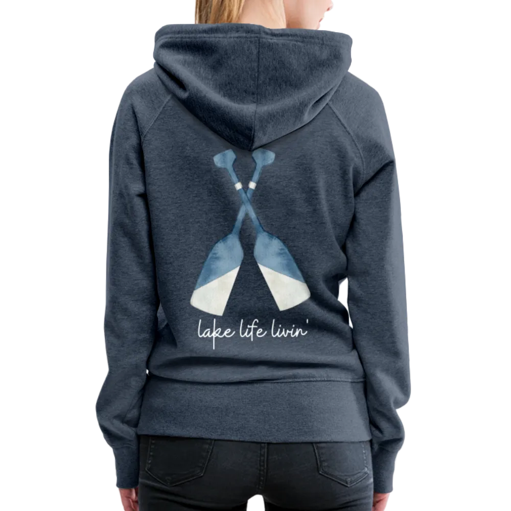 Lake Life Livin' Oar Lake Hoodie, Women's