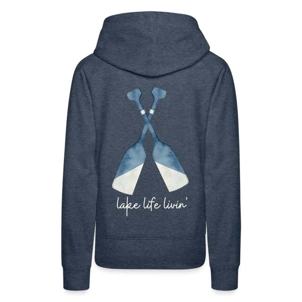 Lake Life Livin' Oar Lake Hoodie, Women's