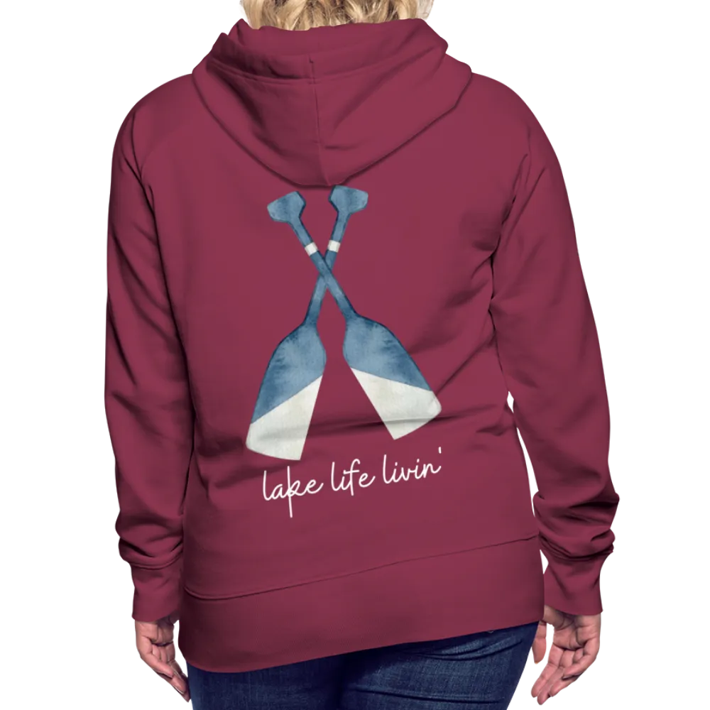 Lake Life Livin' Oar Lake Hoodie, Women's