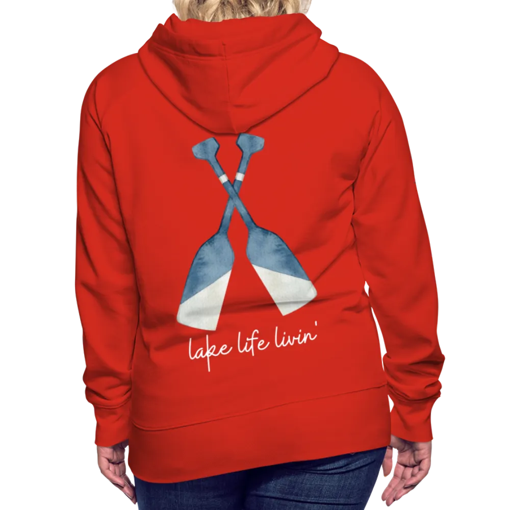 Lake Life Livin' Oar Lake Hoodie, Women's