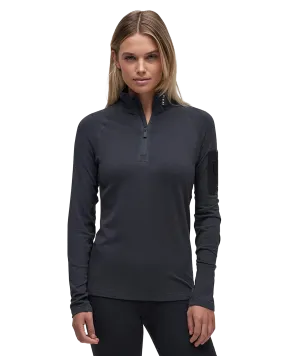 Le Bent Women's Core Midweight 1/4 Zip - Dark Cloud