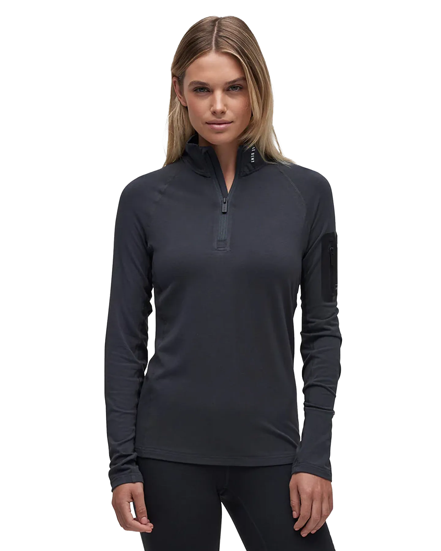 Le Bent Women's Core Midweight 1/4 Zip - Dark Cloud