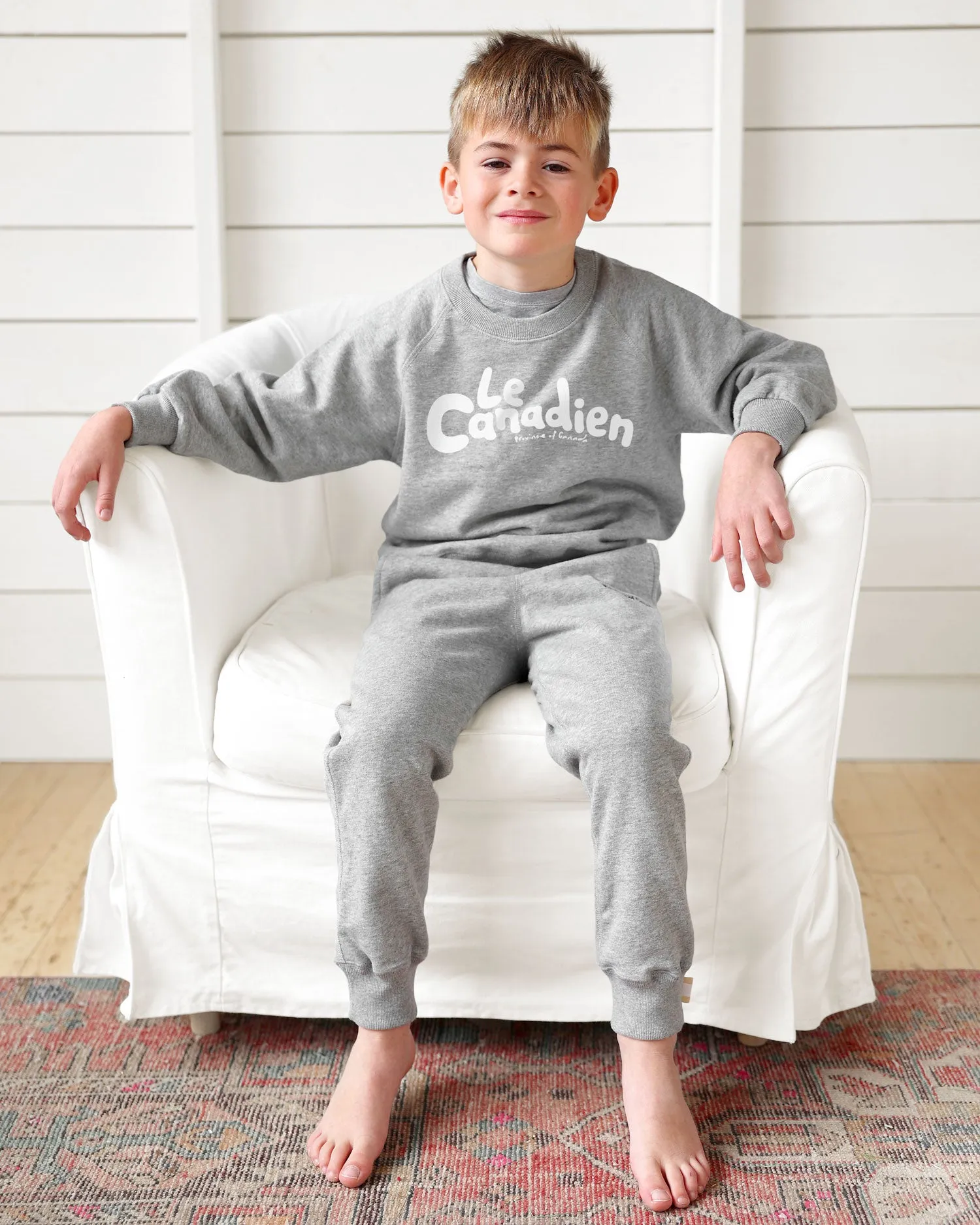 Le Canadien Kids French Terry Sweatshirt Heather Grey