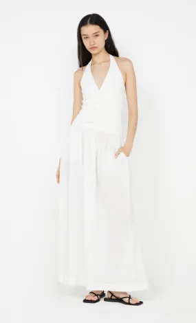 LEILA HALTER DRESS - IVORY