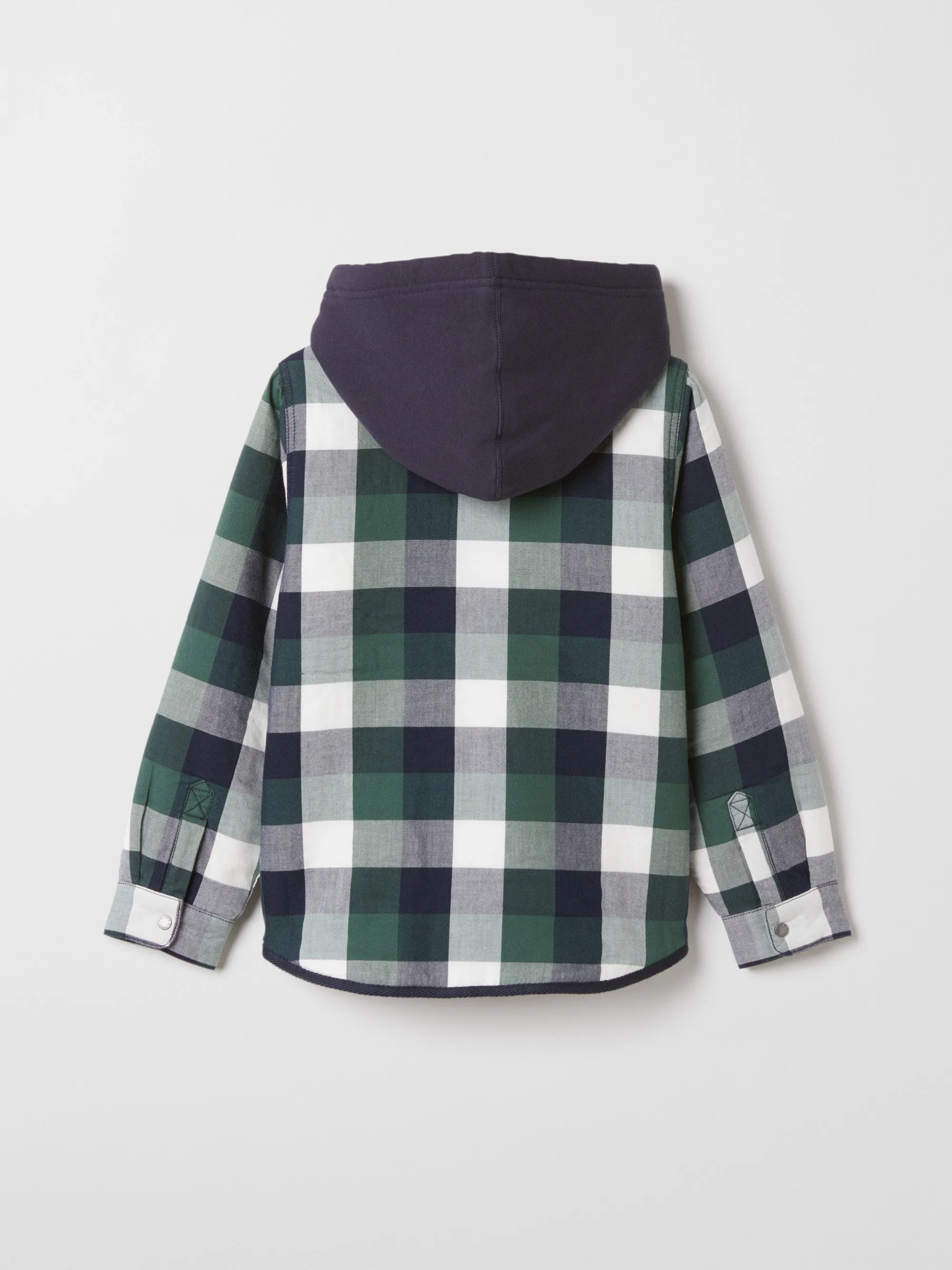 Lined Checked Kids Shirt