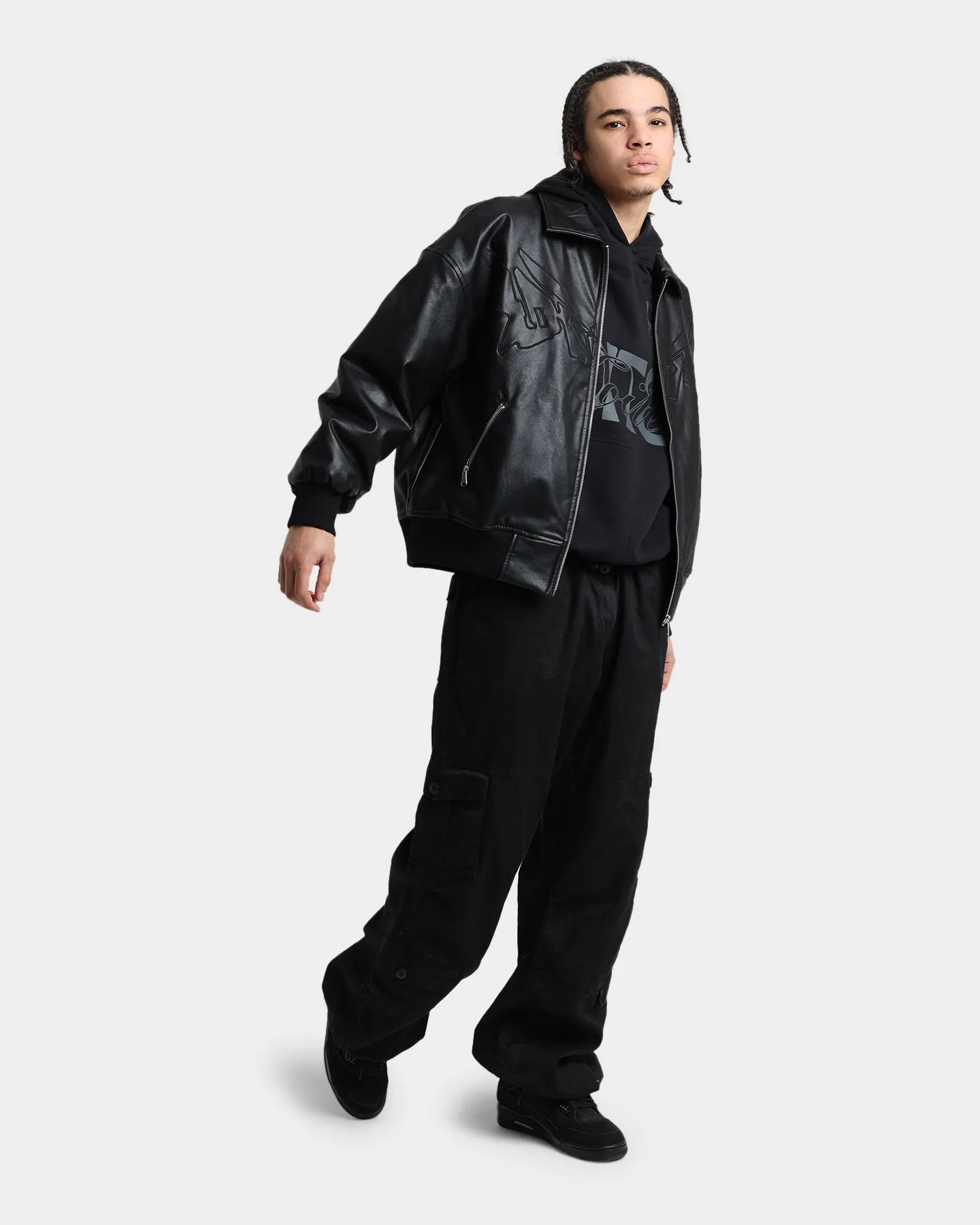 Loiter Cyber Bomber Jacket Black