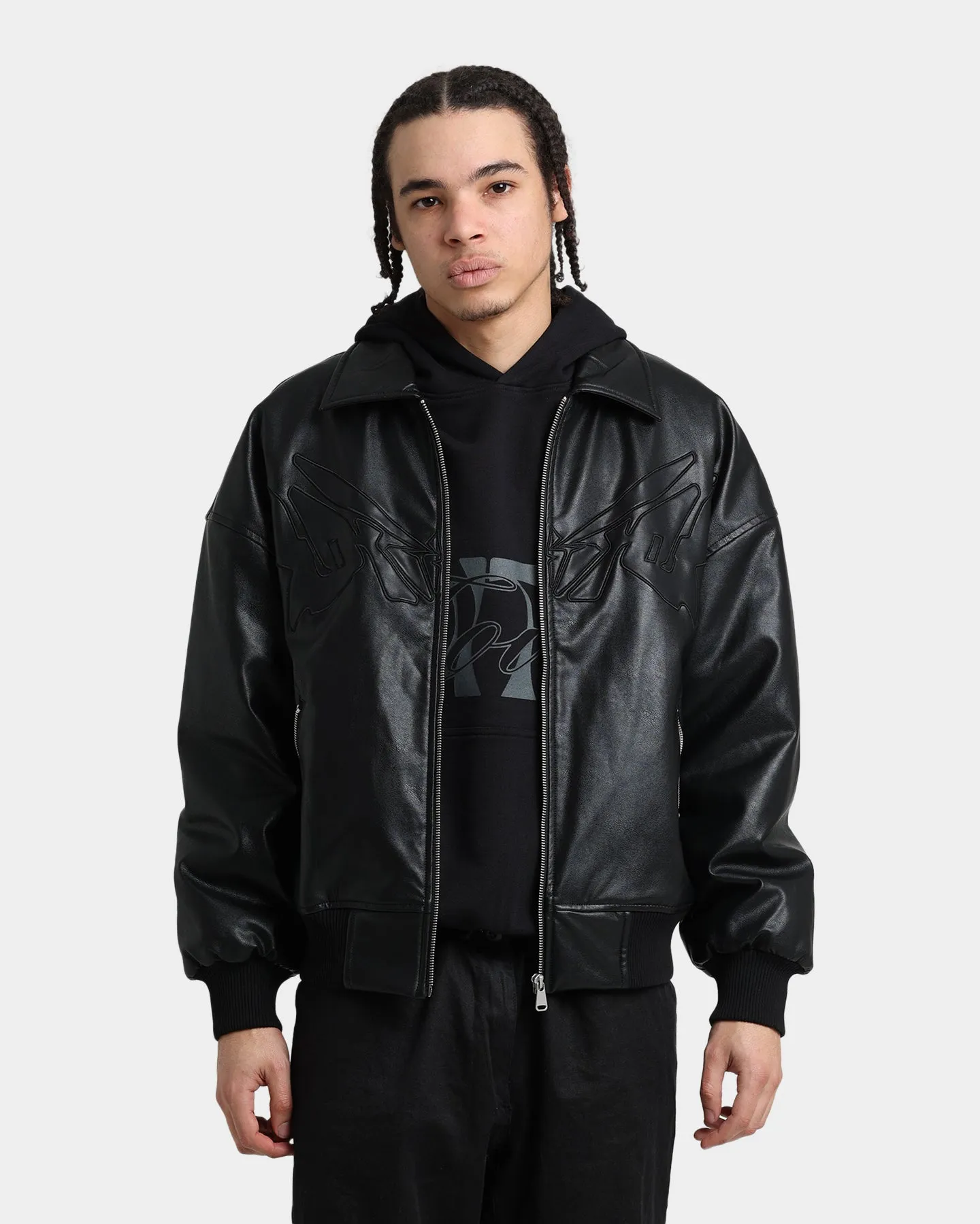 Loiter Cyber Bomber Jacket Black