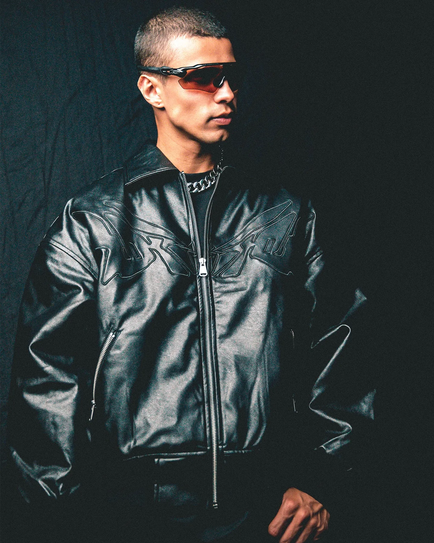 Loiter Cyber Bomber Jacket Black